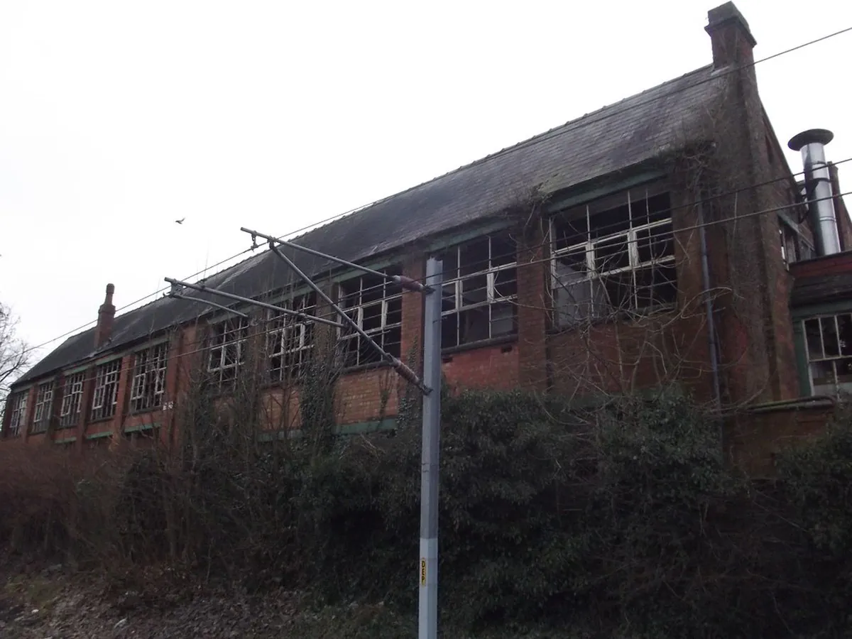 Redditch Station - derelict warehouse - old Abel Morrall boxing section