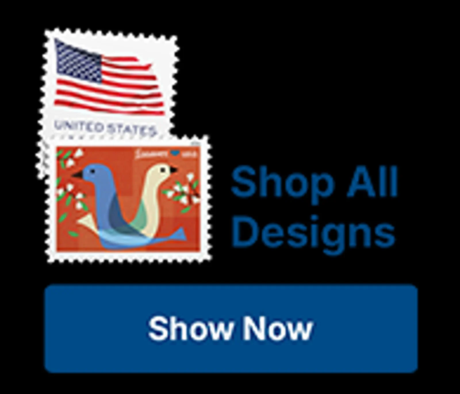 Store image with call to action.