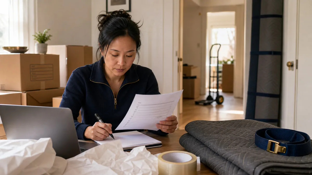 A practical setup order for essentials, priority rooms, box labels, and first-week tasks that can wait. - Smart People Moving