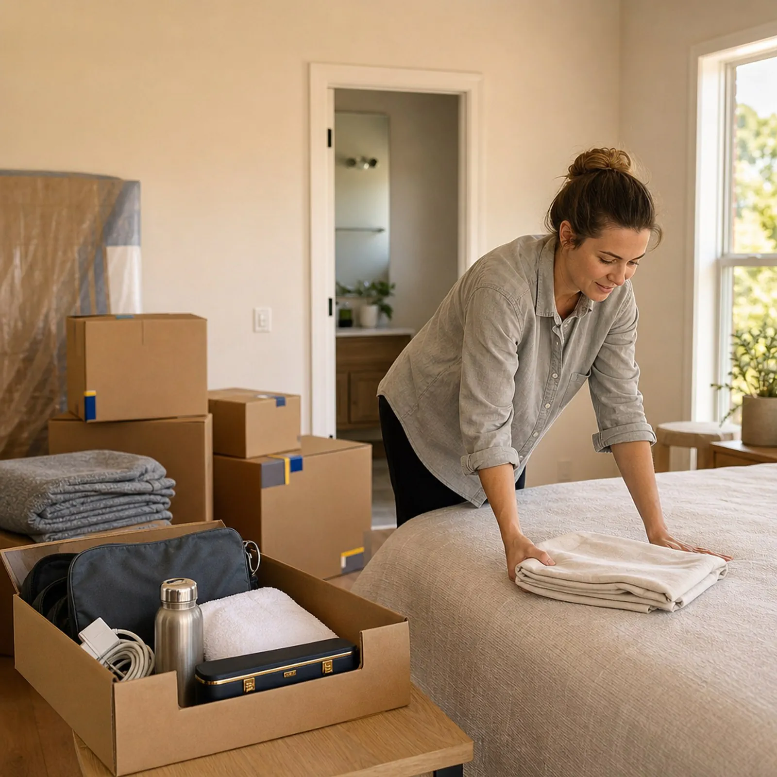 A practical setup order for essentials, priority rooms, box labels, and first-week tasks that can wait. - Smart People Moving