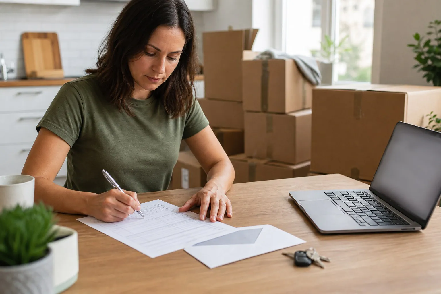 Editorial illustration for How do I update my address with the IRS after I move?